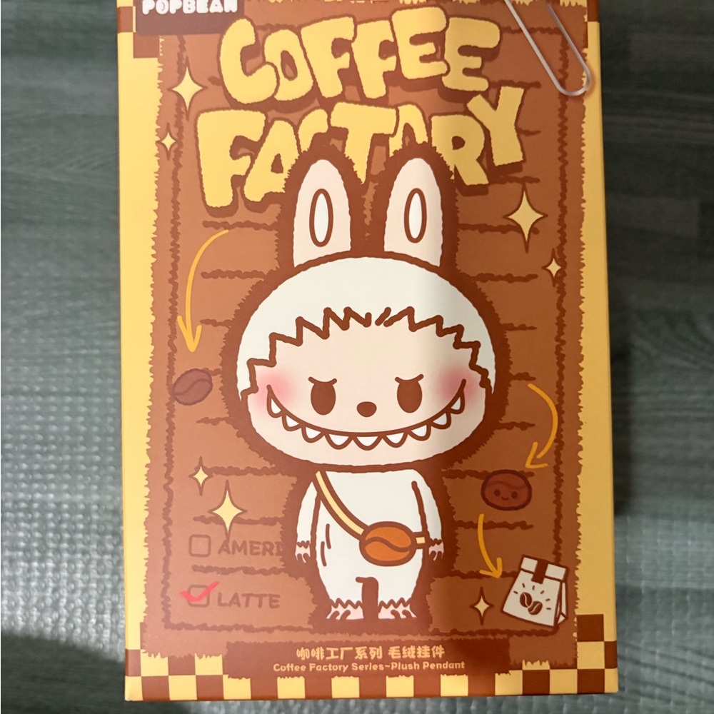Popbean Coffee Factory Series Plush Pendant - CONFIRMED Labubu